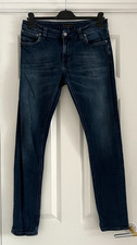Nudie Jeans "Skinny Lin" Lightly Faded, Blue Jeans, W32, L32