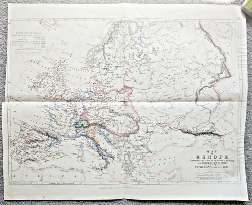 1848 antique map - antique, showing