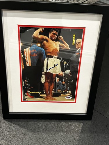 Muhammad ali autographed x - ali, 8