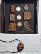 407cts 6 pieces Australian Rough Boulder Stones + 1 polished Pendant.
