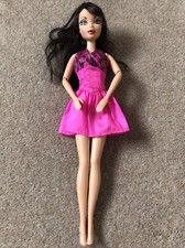 MATTEL 1999 BARBIE Brunette/Pink Dress Flexible Arms