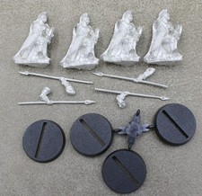 LOTR metal ROHAN ROYAL GUARD x4 unpainted MESBG Citadel GW 32143