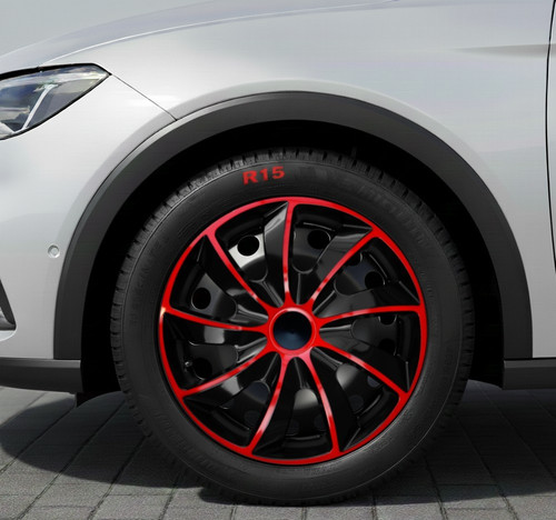 Wheel trims set 4 black - of,