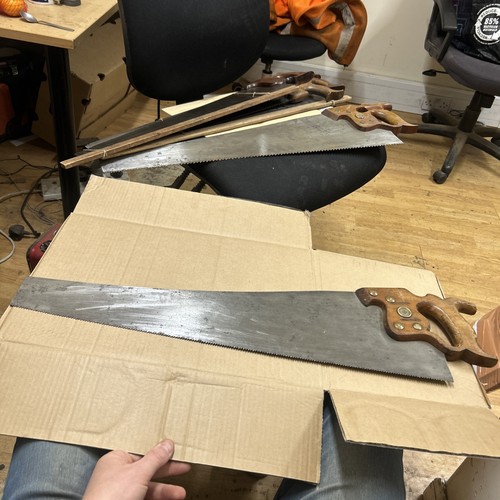 Vintage hand saw - henry, disston