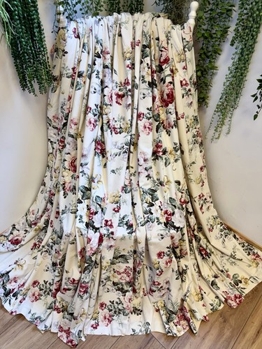 Vintage cream burgundy green - vintage,
