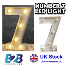 LED NUMBER 7 STANDING LIGHT UP