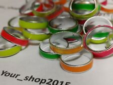 10-50 Fashion Jewellery lots Bulk Mixed Color Aluminium Luminous Rings