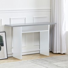 120cm Grey & White Console