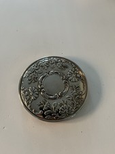 Vintage Silver Effect Compact