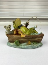 Vintage Regency Fine Arts Fishing Frog