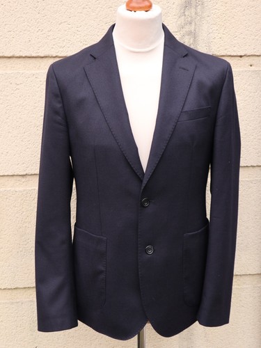 Hardy amies navy wool blazer - hardy,