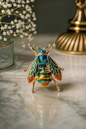 Iridescent beetle pin - pin,,