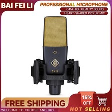 BAIFEILI C414 Professional Condenser Microphone XLR with 25Mm Diaphragm Cardioid