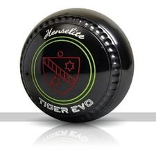 Henselite Tiger Evo Bowls - Set of 4, Black, Size 2, Heavy (UK)