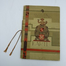 1936 SS Bremen Wine List