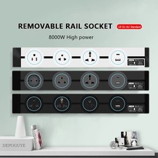 Wall Power Track Socket EU UK