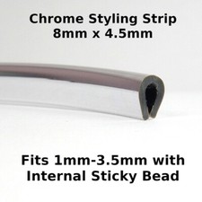 Classic mini chrome edge trim - chrome,