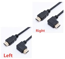 90 Degree 270 Right Angle Left HDMI Cable Straight Connector Male TV XBOX PS4 PC