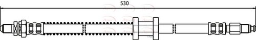 Apec brake hose front 1110567 - brake,