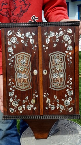 Antique wood spice wall - antique,