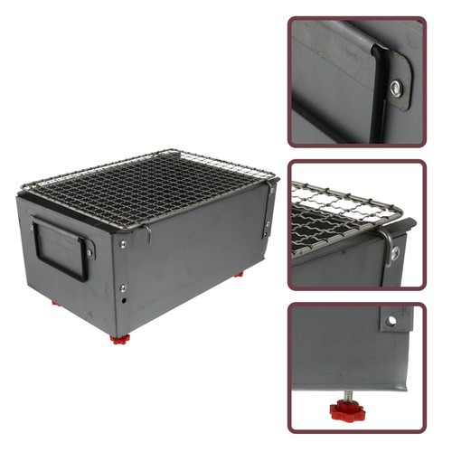 Silver iron alloy bbq stove - silver,