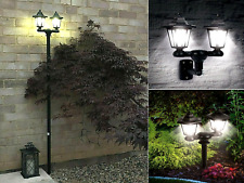 Solar Lamp Post Outdoor Dual