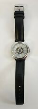 WA3# Edison SKELETON mechanical automatic watch SILVER BLACK 