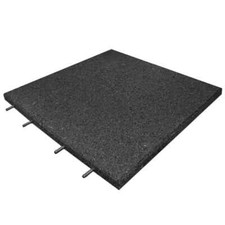 Black Interlocking Soft Rubber