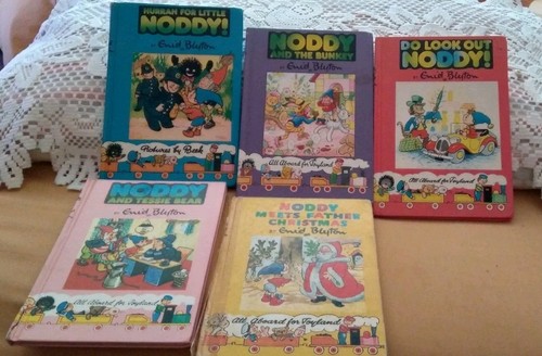 Five preloved noddy - books, by
