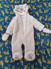 Fred & Flo Baby Winter Warm All-in-One Coat 9-12 Month Snow Suit/ Pram Suit