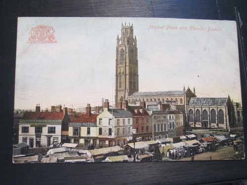 Postcard boston market - boston,, place