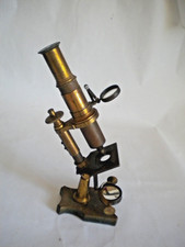 Antique Microscope 1880s Brass