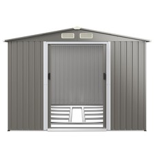 8.5x7FT Metal Garden Shed