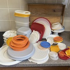 Vintage Tupperware Large Collection Of Tubs And Lids