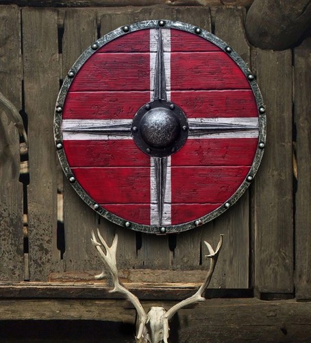Wooden viking shield eivor - viking,