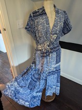 Zara Blue Paisley Printed