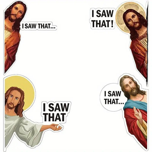 Jesus saw that vinyl sticker - vinyl,