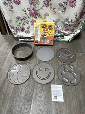 ZENKER Springform Cake Pan 10" x 3" Round, Non-stick w 4 fun tops