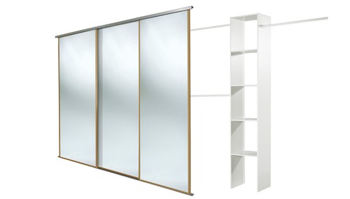 Oak framed mirror doors - , and