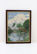 Vintage tapestry completed - tapestry,