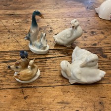 Lladro Nao Collection Ducks Geese Figurines Set of 3 Hand Painted