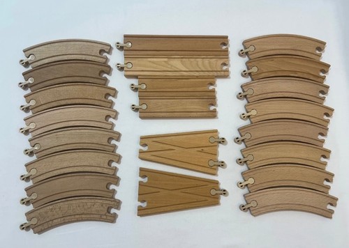 Wooden train track - wooden, set