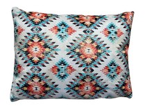 Oriental Cushion Cover Printed Velvet Fabric Rectangle 16x12 in