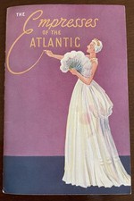 Lot 3 Canadian Pacific EMPRESS  ATLANTIC AUSTRALIA 1938 Brochure Passenger List