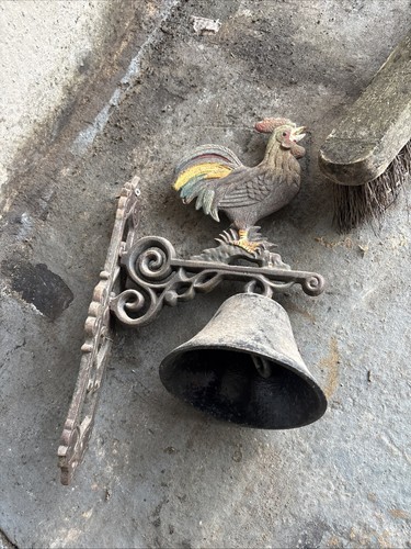 Cockerel bell cast iron - bell,