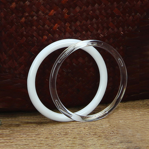 Plastic acrylic craft rings - plastic,