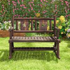 Rustic Wood Bench Garden Patio