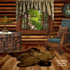 Sierra Bear Faux Bear Skin Are