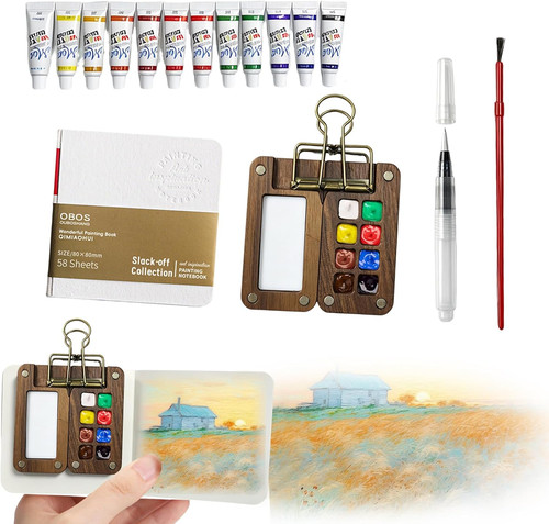 Pcs mini watercolour paint - pcs,