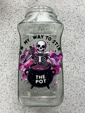 Handmade Square Jar, Gothic